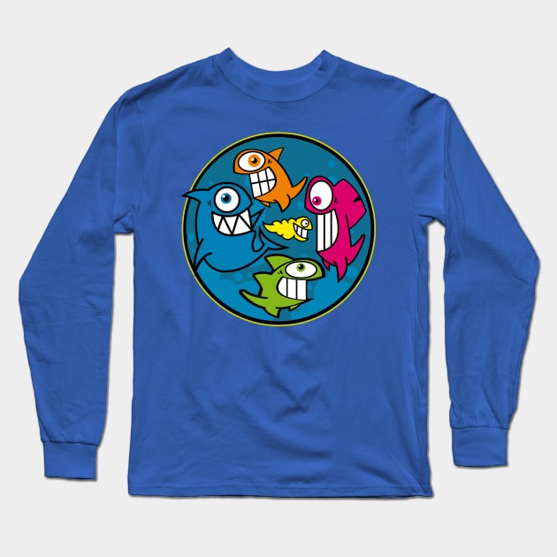 Aquarium tropical fish Long Sleeve T-Shirt by BOEC Gear